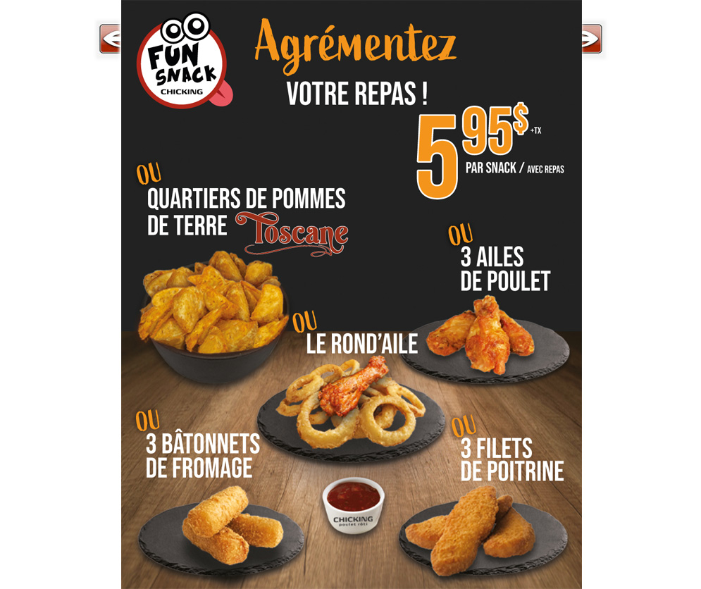 Chicking Menu